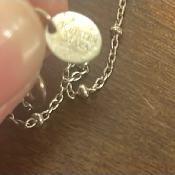 Garnet Hill Designer Kristen Mara, Sterling Silver/ Glass Bead Necklace, OOAK - Picture 4 of 4